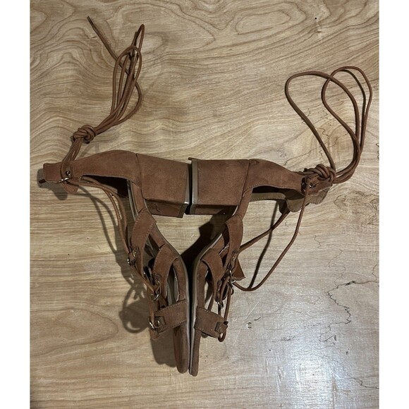 Forever 21 Women's 5.5  Lace Up High Heel Sandals open toe - Picture 5 of 5